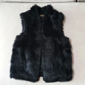 Express faux fur vest